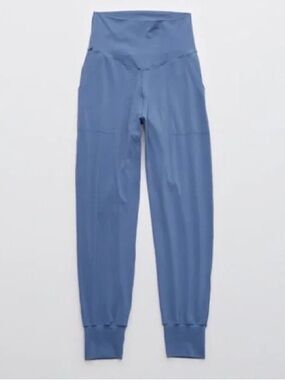 AERIE Offline Real Me High Waisted Joggers Blue Large